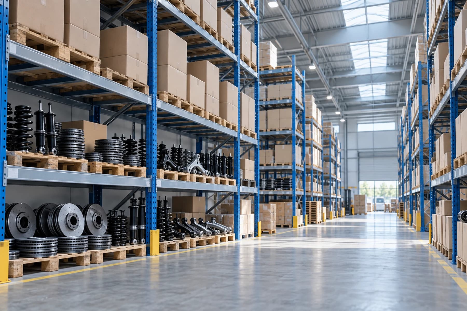 A coordinated parts supply network automotive parts supply